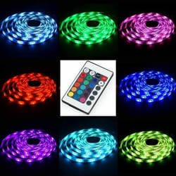 tv back light usb led strip lights, colour changing led with 24-key remote, waterproof and flexible led strip