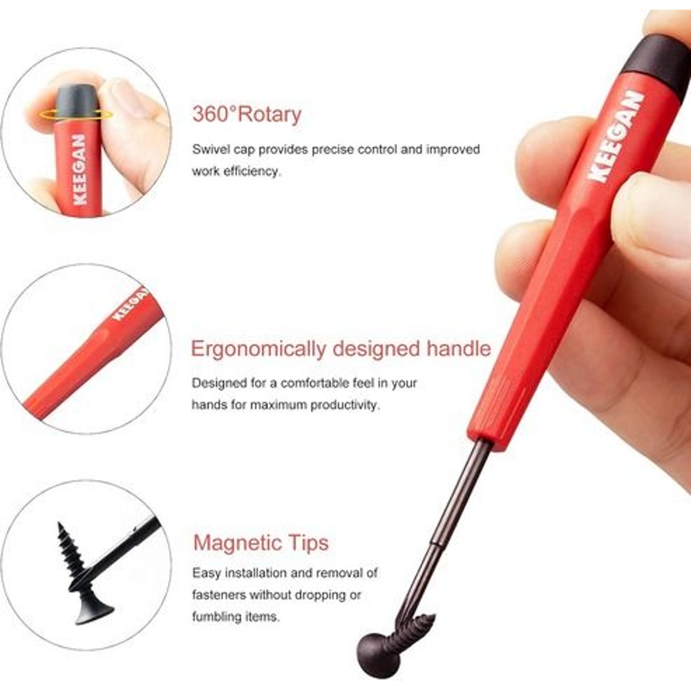 Precision Screwdriver Tool Set Eyeglass Repair Kit Magnetic Bits For Electronics 1