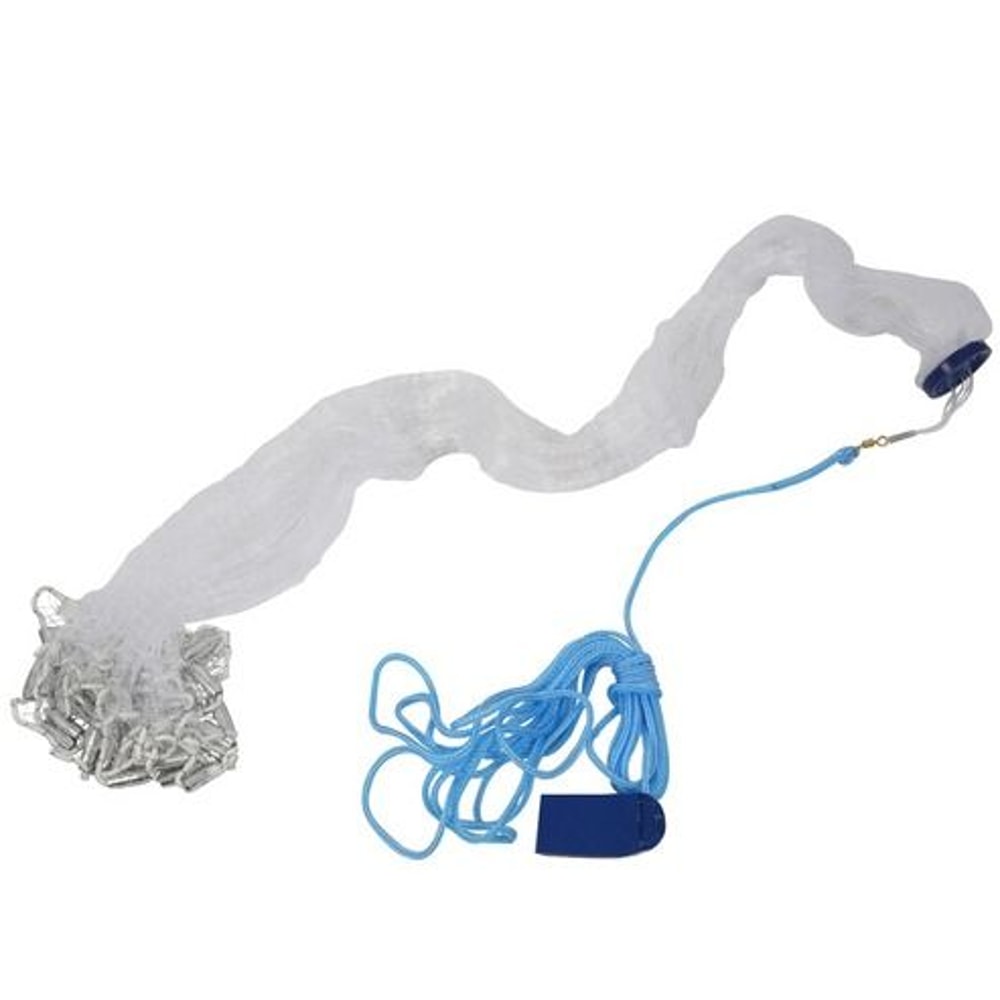 Fishing Cast Net Bait Easy ThrowHand Cast With Strong Nylon Mesh Ideal For Live Bait 15