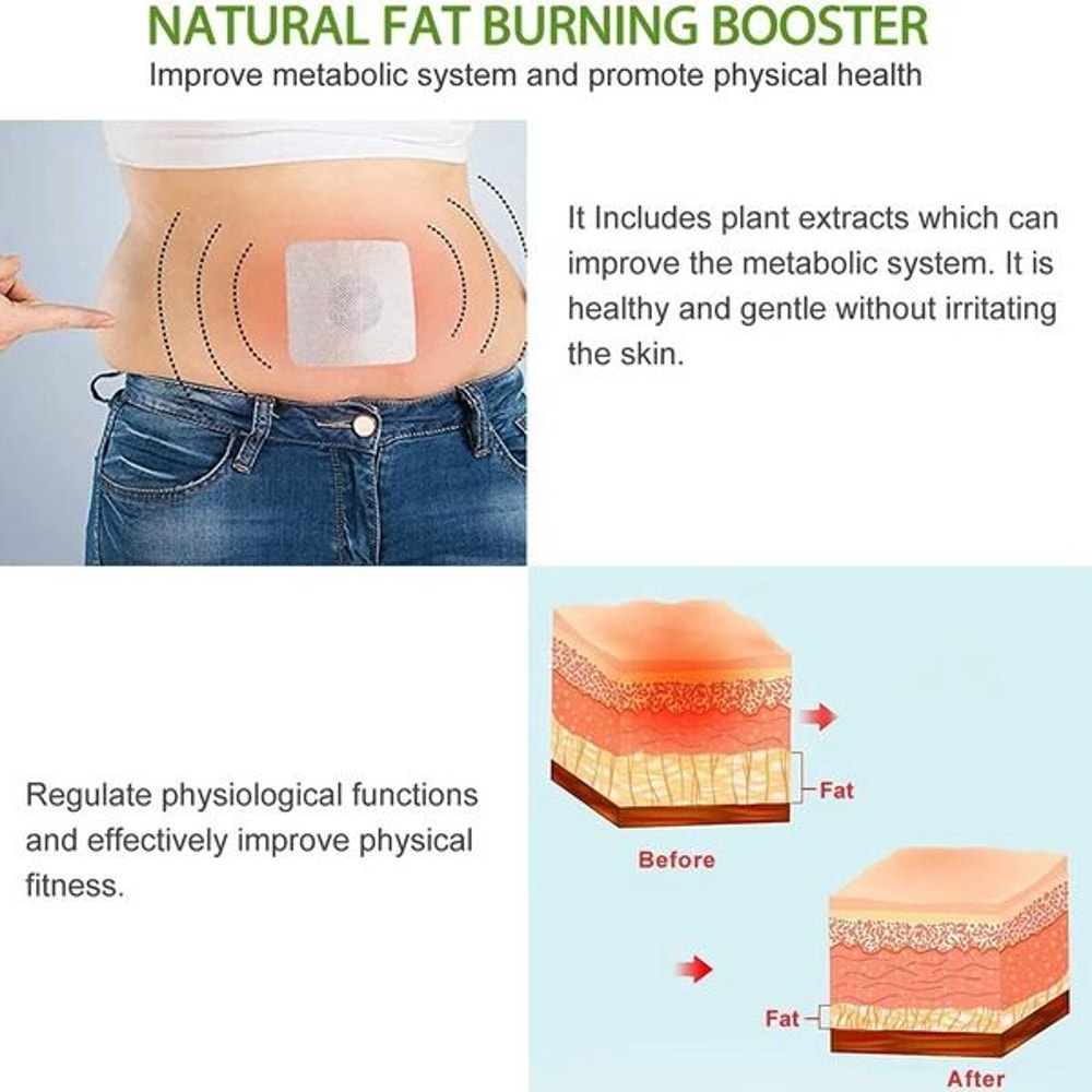 Slim Patch Weight Loss Slimming Diets Pads Detox Burn Fat Adhesive For Metabolism Boost 8