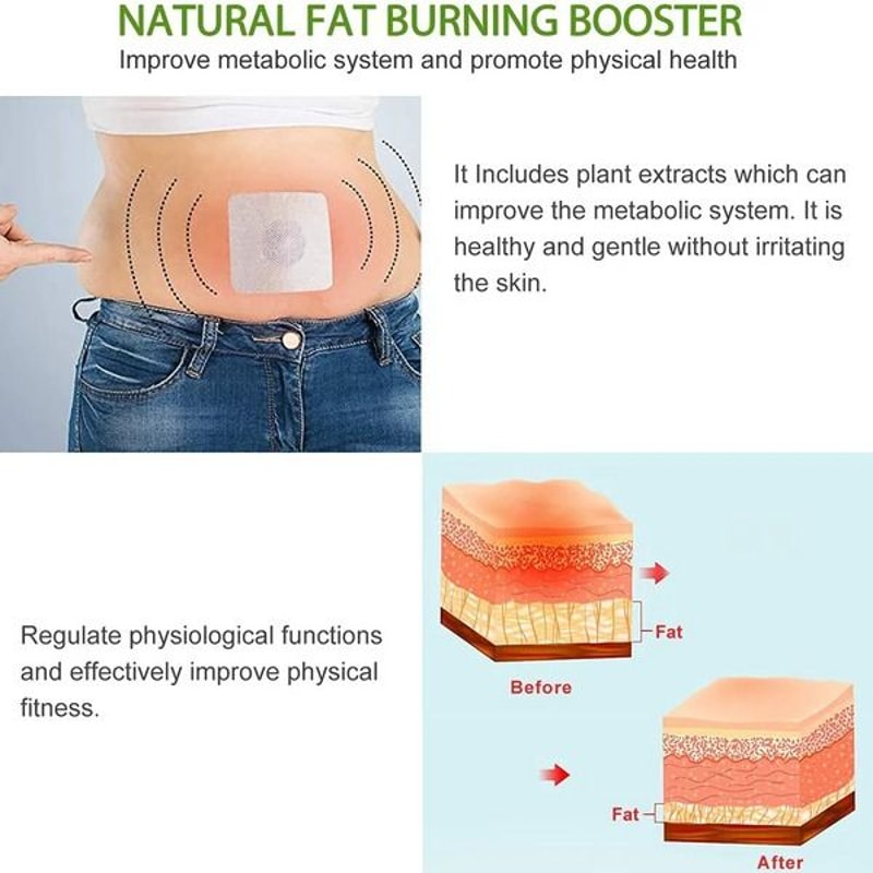 Slim Patch Weight Loss Slimming Diets Pads Detox Burn Fat Adhesive For Metabolism Boost 8