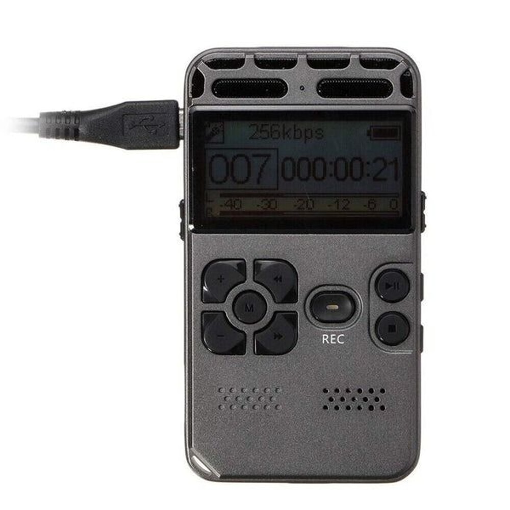 Rechargeable Digital Voice Recorder LCD Screen MP3 Player HighQuality Sound Voice Dictaphone With E 1