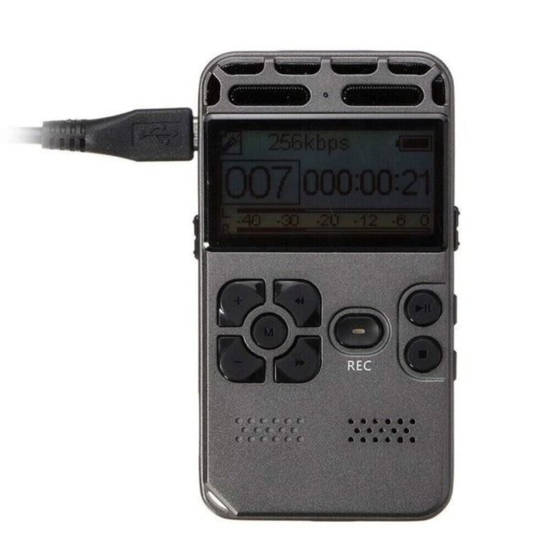 Rechargeable Digital Voice Recorder LCD Screen MP3 Player HighQuality Sound Voice Dictaphone With E 1