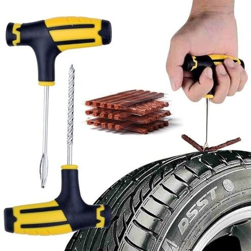 DIY Flat Tire Repair Kit For Car Truck Motorcycle Home Plug Patch Kit Heavy Duty And Reliable 7