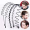 Wave Style Metal Hair Headband Adjustable Sports Hoop Band Comb NonSlip Flexible Perfect For Men W 1