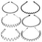 Wave Style Metal Hair Headband Adjustable Sports Hoop Band Comb NonSlip Flexible Perfect For Men W 3