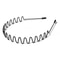 Wave Style Metal Hair Headband Adjustable Sports Hoop Band Comb NonSlip Flexible Perfect For Men W 5