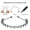 Wave Style Metal Hair Headband Adjustable Sports Hoop Band Comb NonSlip Flexible Perfect For Men W 6