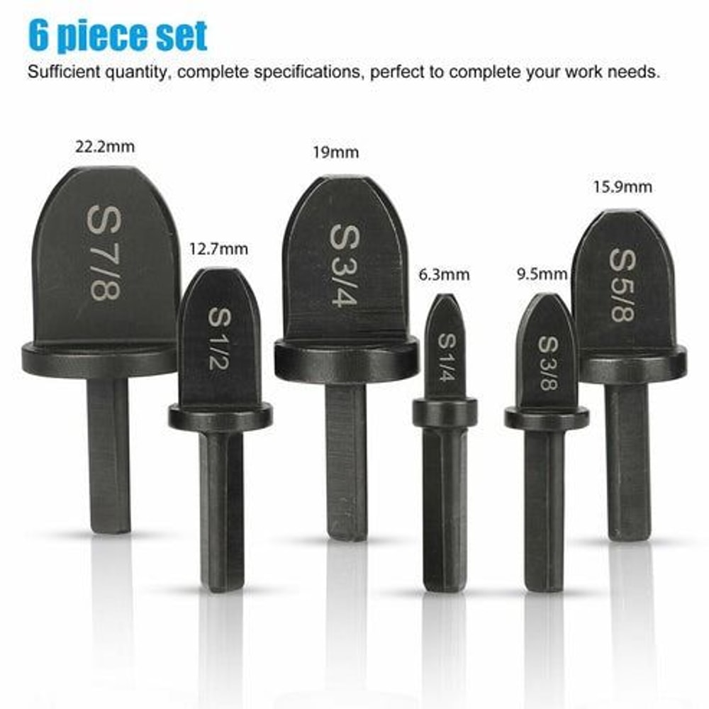 Swaging Tool Drill Bit Set Copper Pipe Expander HVAC Tube Flaring Tool Compatible With AC Installat 3