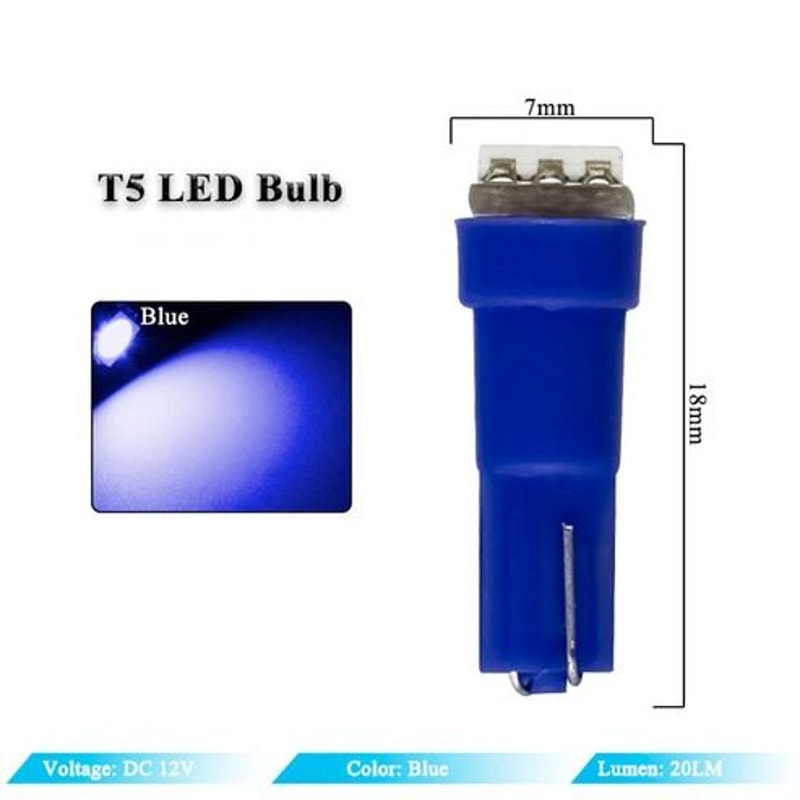 Speedometer Bulbs Instrument Cluster Light For Dash Green Blue Red White Yellow HighQuality 3