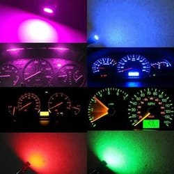 speedometer bulbs, instrument cluster light for dash, green, blue, red, white, yellow, high-quality