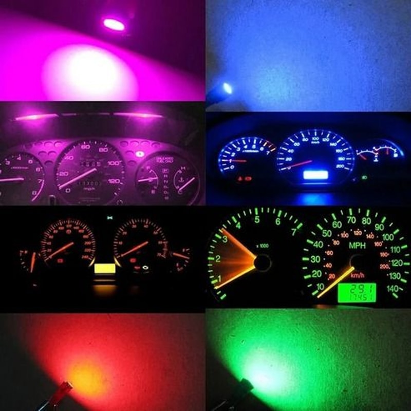 Speedometer Bulbs Instrument Cluster Light For Dash Green Blue Red White Yellow HighQuality 5