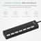 High Speed 7 Port USB Hub Splitter Adapter For PC Laptop Mac Desktop Data Transfer Individual OnOff 6