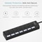High Speed 7 Port USB Hub Splitter Adapter For PC Laptop Mac Desktop Data Transfer Individual OnOff 6