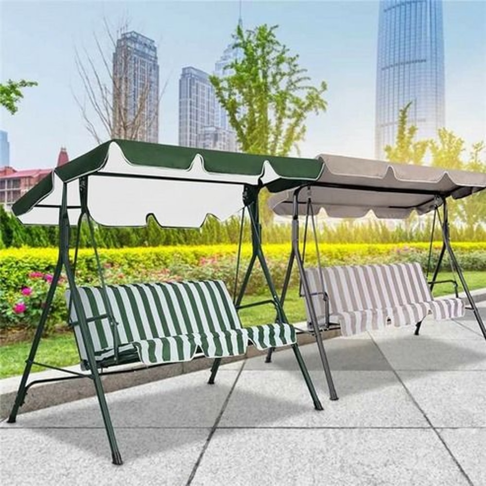 Canopy Replacement For Patio SwingOutdoor Garden Cover UV Protection Porch Top Seat 7