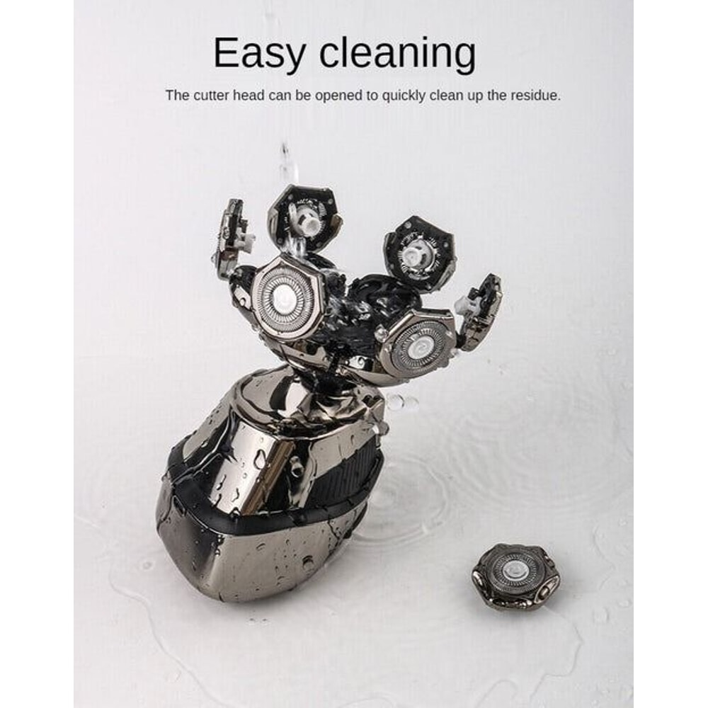 Cordless Shaver For Men Electric Head Razor Wet Dry Fast Charging Facial Trimmer Grooming Kit 7