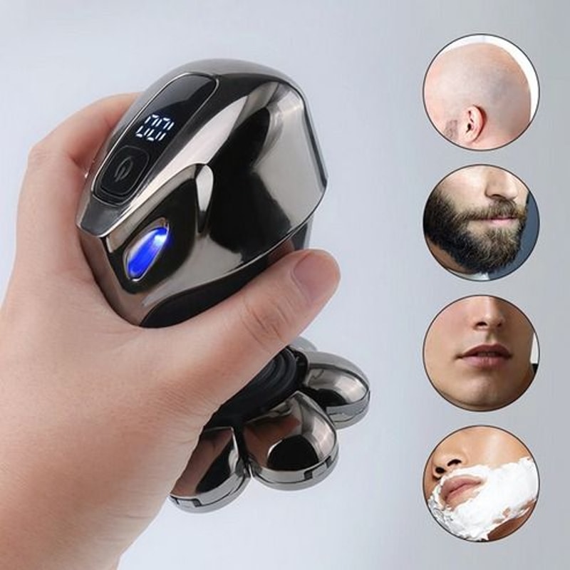 Cordless Shaver For Men Electric Head Razor Wet Dry Fast Charging Facial Trimmer Grooming Kit 15