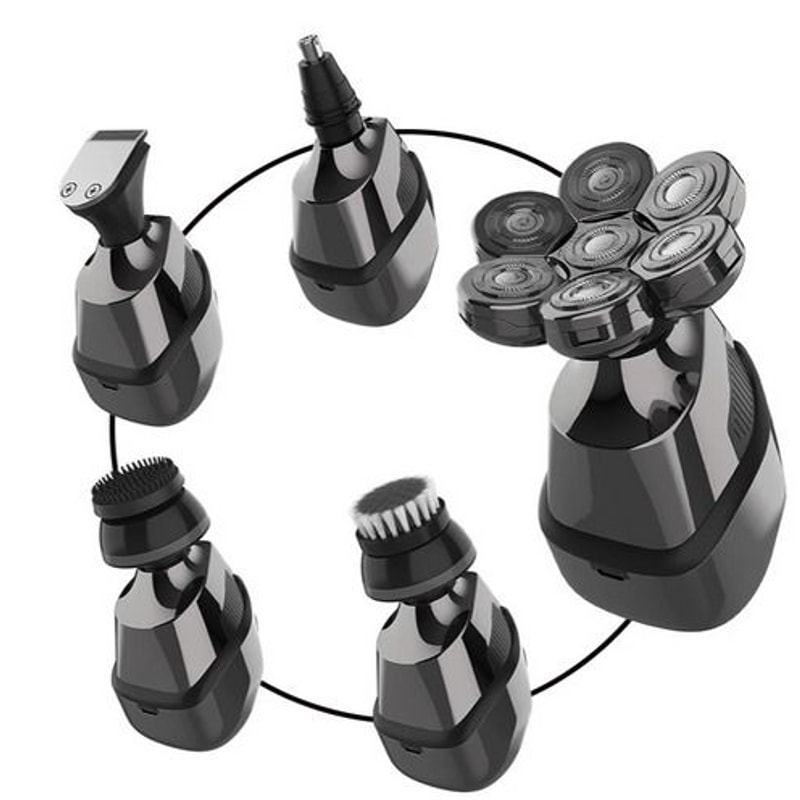 Cordless Shaver For Men Electric Head Razor Wet Dry Fast Charging Facial Trimmer Grooming Kit 11