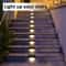 Outdoor LED Deck Lights Solar Waterproof Step Lamps For Stairs And Fence Warm White LED Easy Instal 0