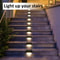 Outdoor LED Deck Lights Solar Waterproof Step Lamps For Stairs And Fence Warm White LED Easy Instal 0