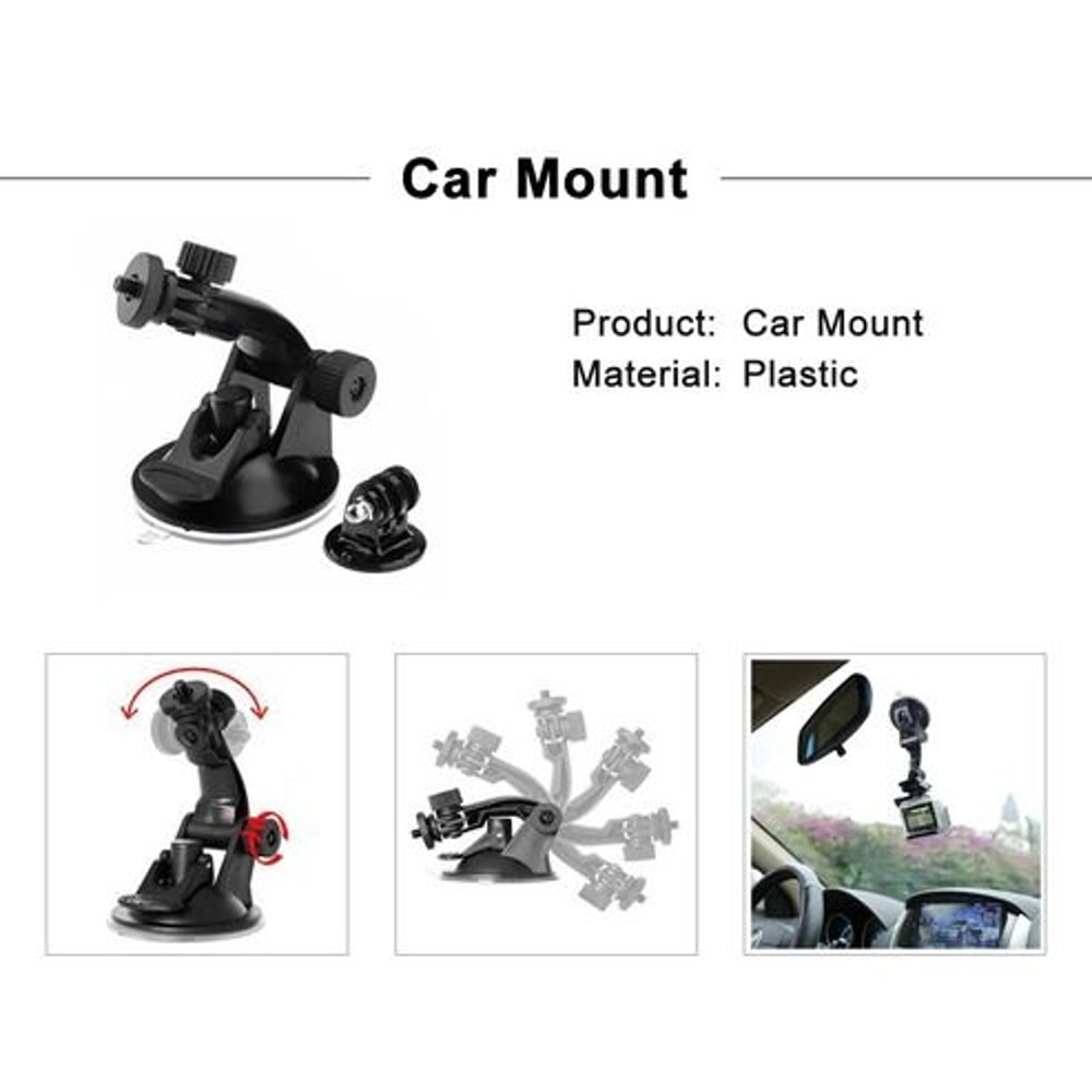 GoPro Hero SJCAM EKEN Accessories Kit Mount Ideal For Vlogging Cycling Skiing And More 2