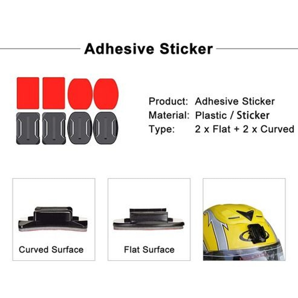 GoPro Hero SJCAM EKEN Accessories Kit Mount Ideal For Vlogging Cycling Skiing And More 10