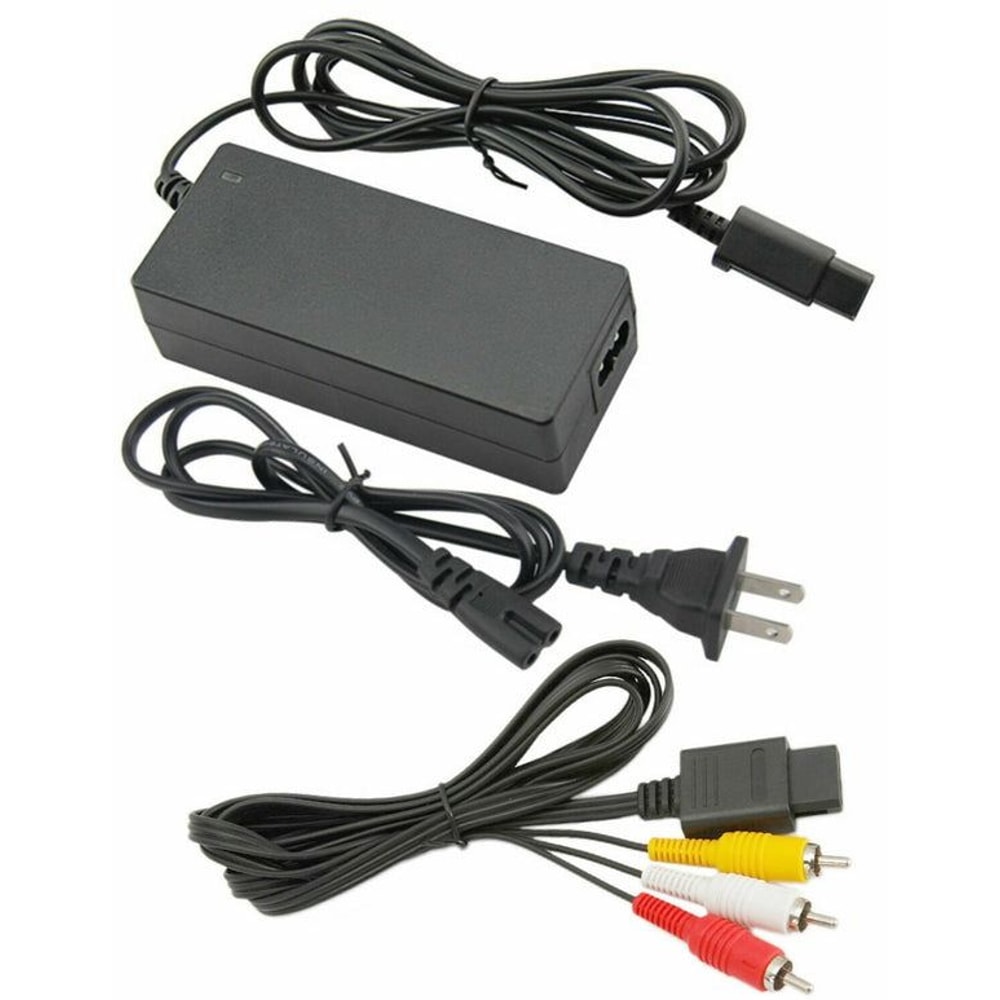 AC Adapter Power Supply Audio Video AV Cable For Nintendo GameCube Bundle Perfect Upgrade For You 0