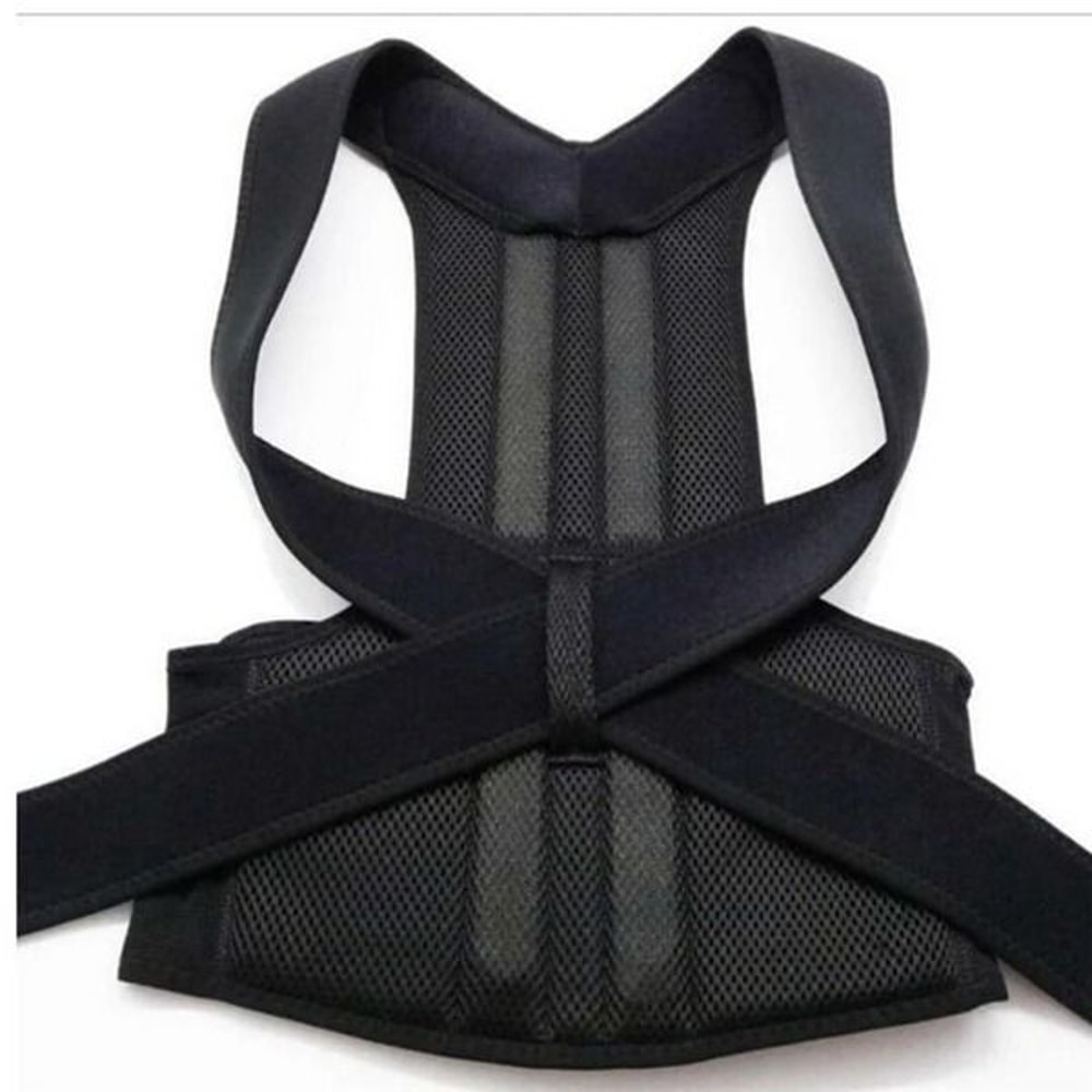 Adjustable Posture Corrector Low Back Support Brace Belt Shoulder Support For Men Women 5