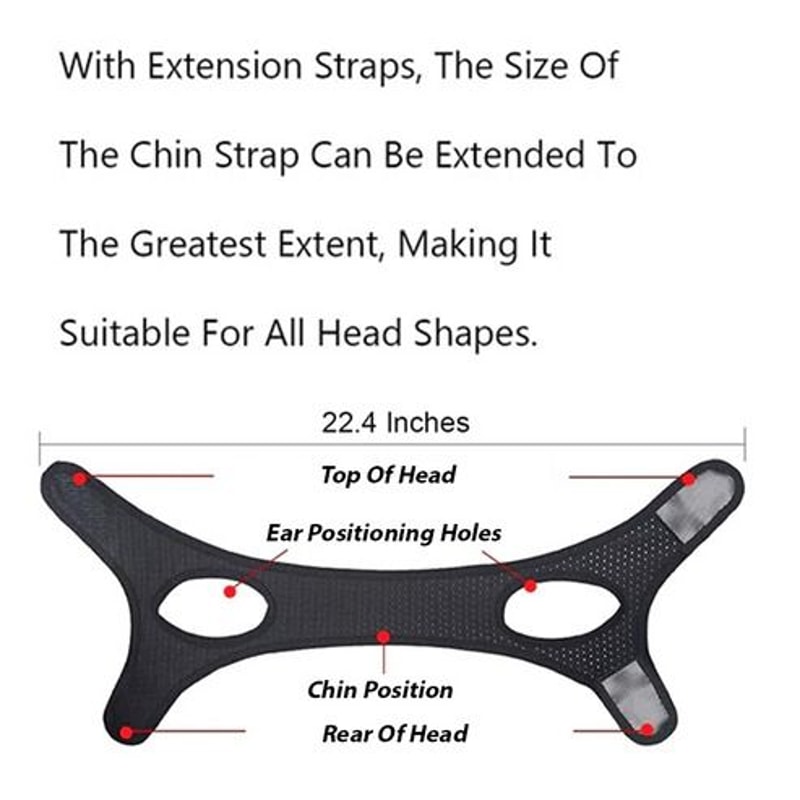Sleep Apnea Snore Stop Chin Strap Anti Snoring Jaw Solution For Quiet Sleep 9