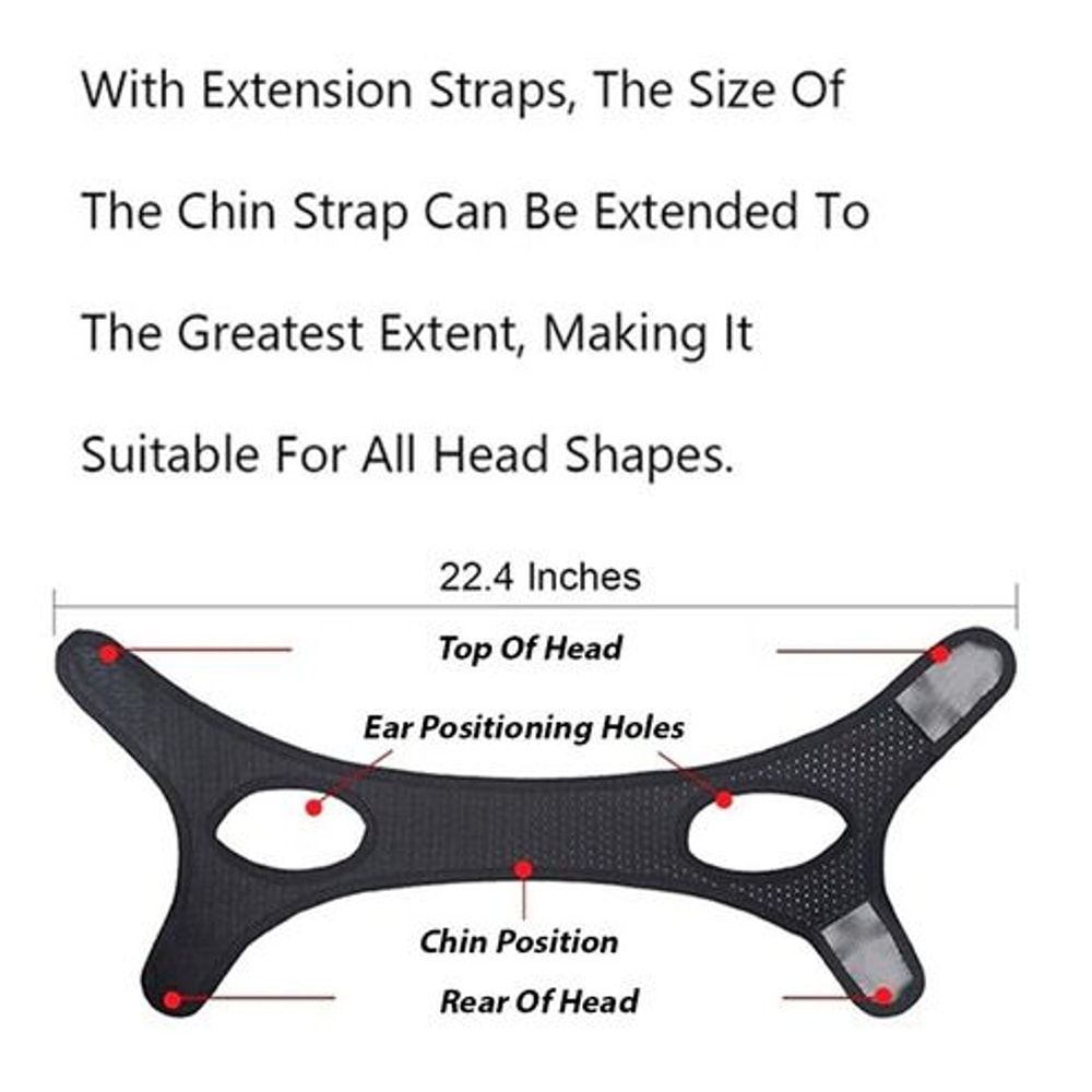 Sleep Apnea Snore Stop Chin Strap Anti Snoring Jaw Solution For Quiet Sleep 5