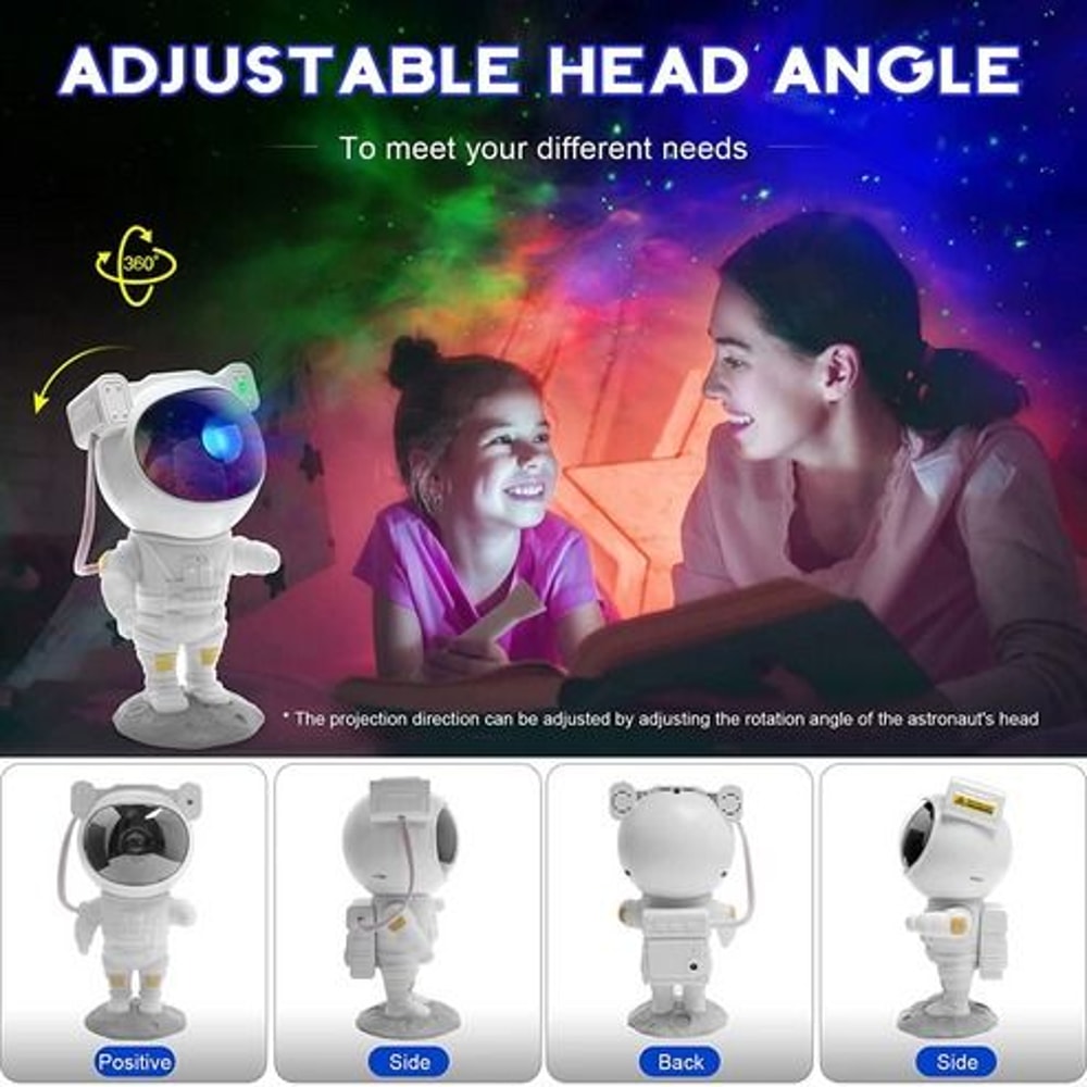 Astronaut Galaxy Projector LED Night Light Ocean Starry Sky Lamp With Remote Adjustable Angles Cus 16