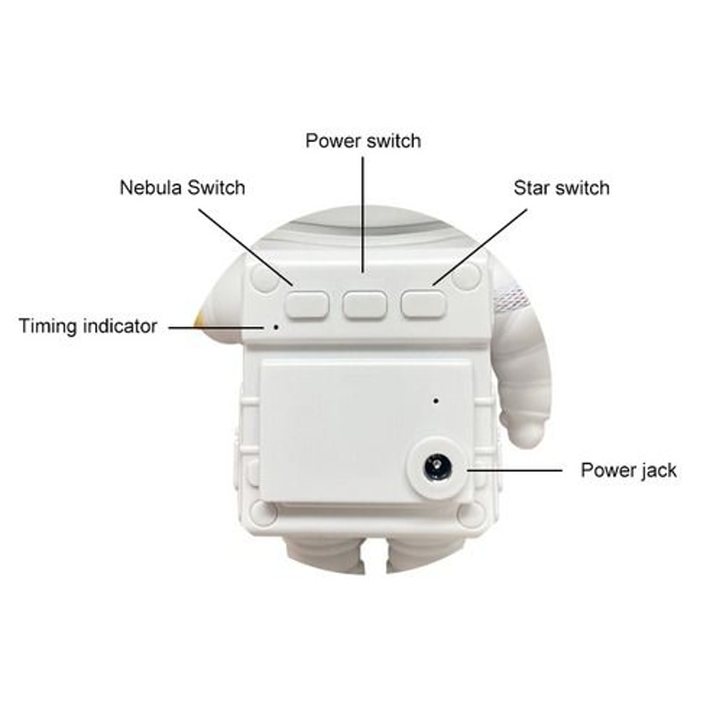 Astronaut Galaxy Projector LED Night Light Ocean Starry Sky Lamp With Remote Adjustable Angles Cus 5