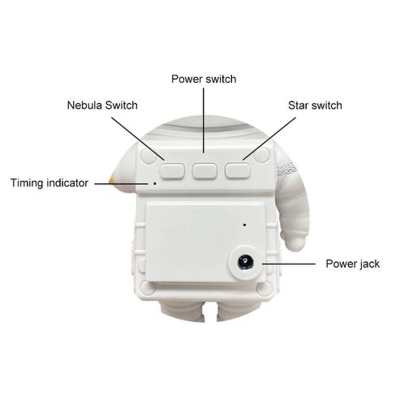 Astronaut Galaxy Projector LED Night Light Ocean Starry Sky Lamp With Remote Adjustable Angles Cus 5