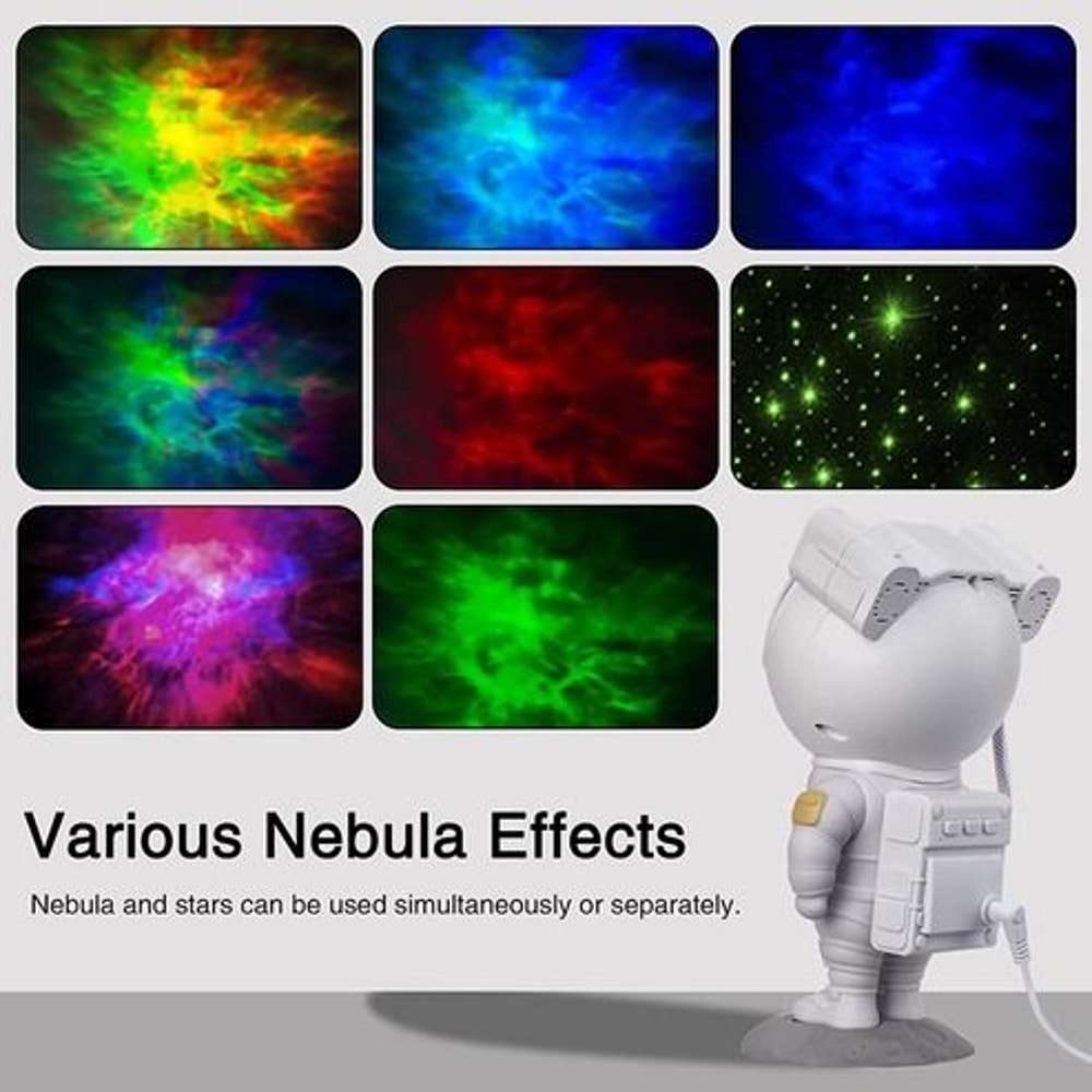 Astronaut Galaxy Projector LED Night Light Ocean Starry Sky Lamp With Remote Adjustable Angles Cus 10