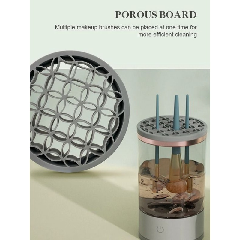 Electric Makeup Brush Cleaner Automatic Brush Cleaning Machine Fast Clean Dryer For Effortless Make 13