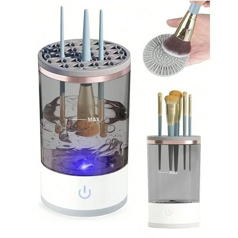 Electric Makeup Brush Cleaner Automatic Brush Cleaning Machine Fast Clean Dryer For Effortless Make 17