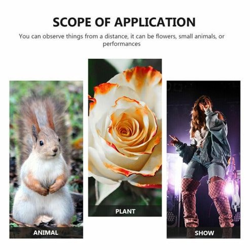 Zoom Binoculars Compact Folding Telescope For Outdoor Travel Day And Night Use 8