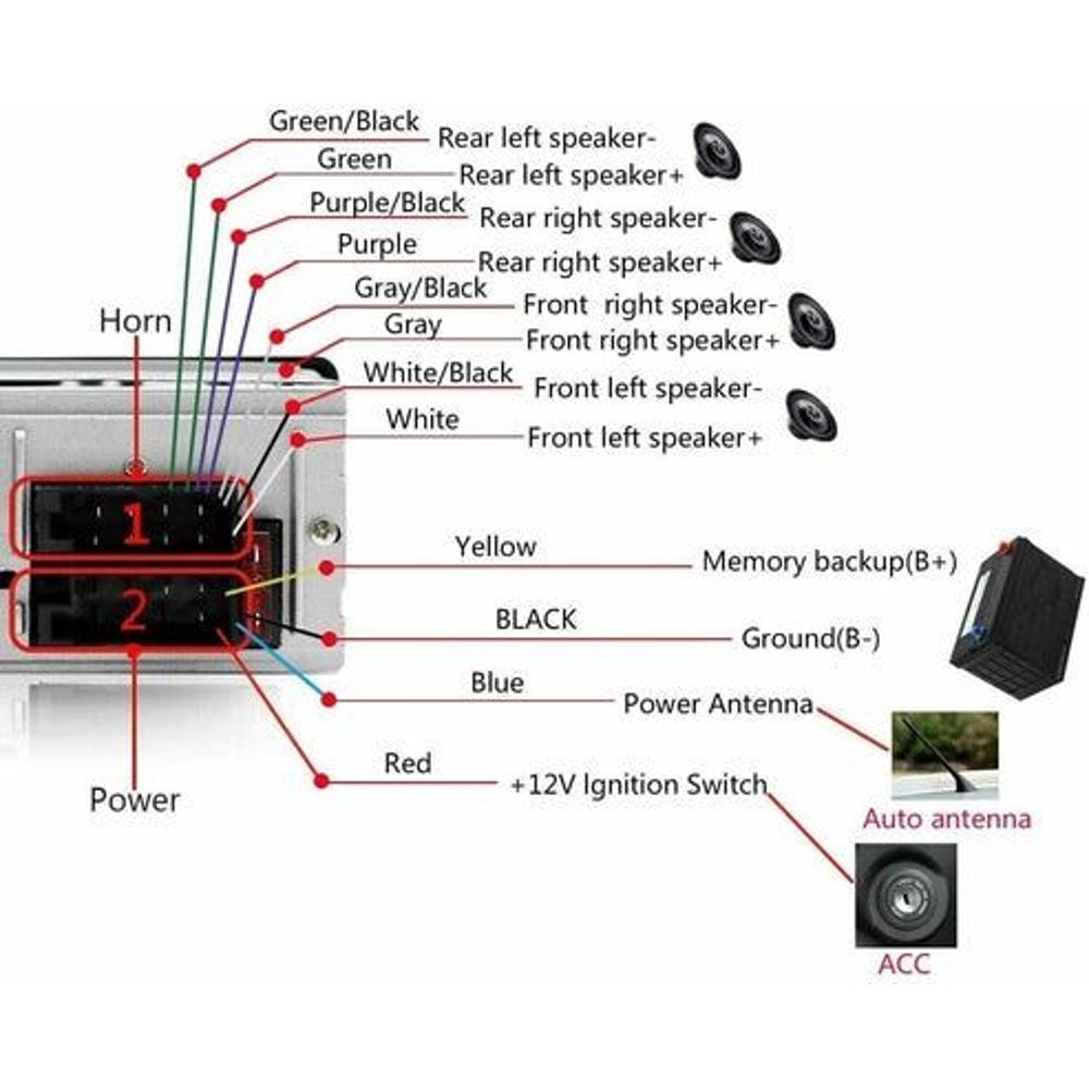 Bluetooth Car Stereo InDash FM Aux Input Receiver MP3 Player USB SD Radio HandsFree Calling High Ou