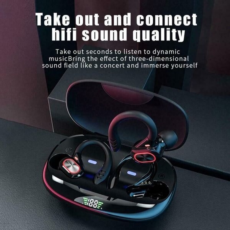 True Wireless Bluetooth Headset Earbuds HiFi Sport Earphones For Clear Sound Comfort 2