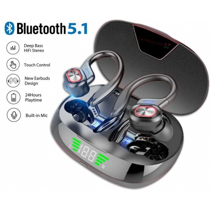True Wireless Bluetooth Headset Earbuds HiFi Sport Earphones For Clear Sound Comfort 7