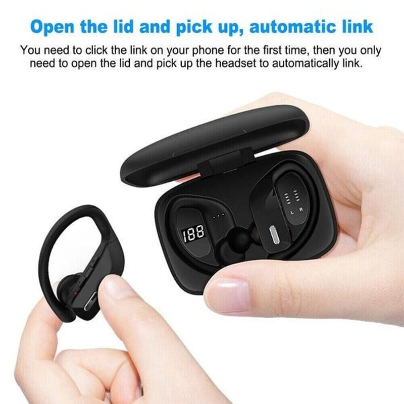 Bluetooth Headset Wireless Earbuds Stereo Ear Hook Headphones For Comfort And Sound Quality 5