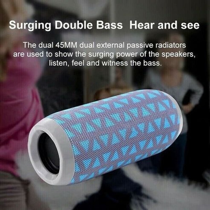 Loud Bluetooth Speaker Waterproof Outdoor Stereo Bass USBTFFM Radio HighQuality Wireless Sound For 7