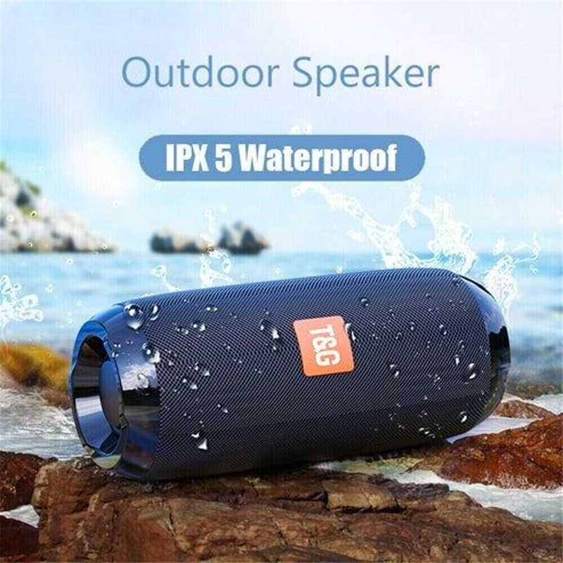 Loud Bluetooth Speaker Waterproof Outdoor Stereo Bass USBTFFM Radio HighQuality Wireless Sound For 10