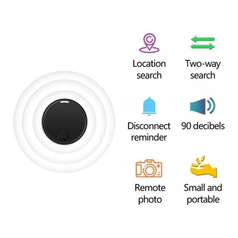 Bluetooth Mini GPS Tracking Device Child Pet Finder Key Tag RealTime Location Tracker For Pets And 3