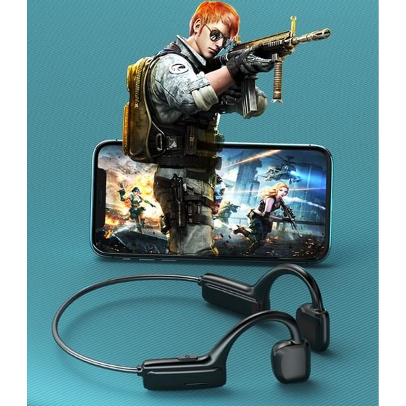 Bluetooth Bone Conduction Headphones Wireless Earbuds Outdoor Sport Headset For Jogging Cycling 5