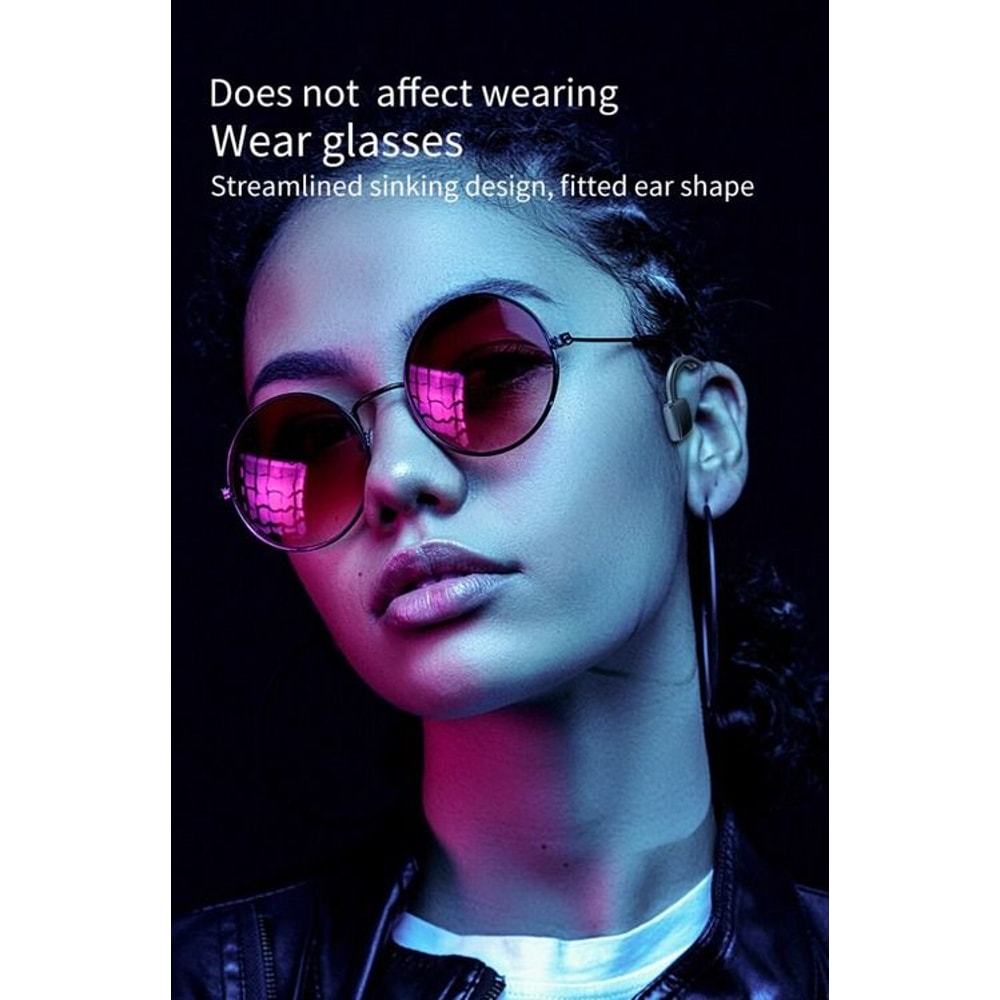 Bluetooth Bone Conduction Headphones Wireless Earbuds For Sports Open Ear Headset For Safe Listenin