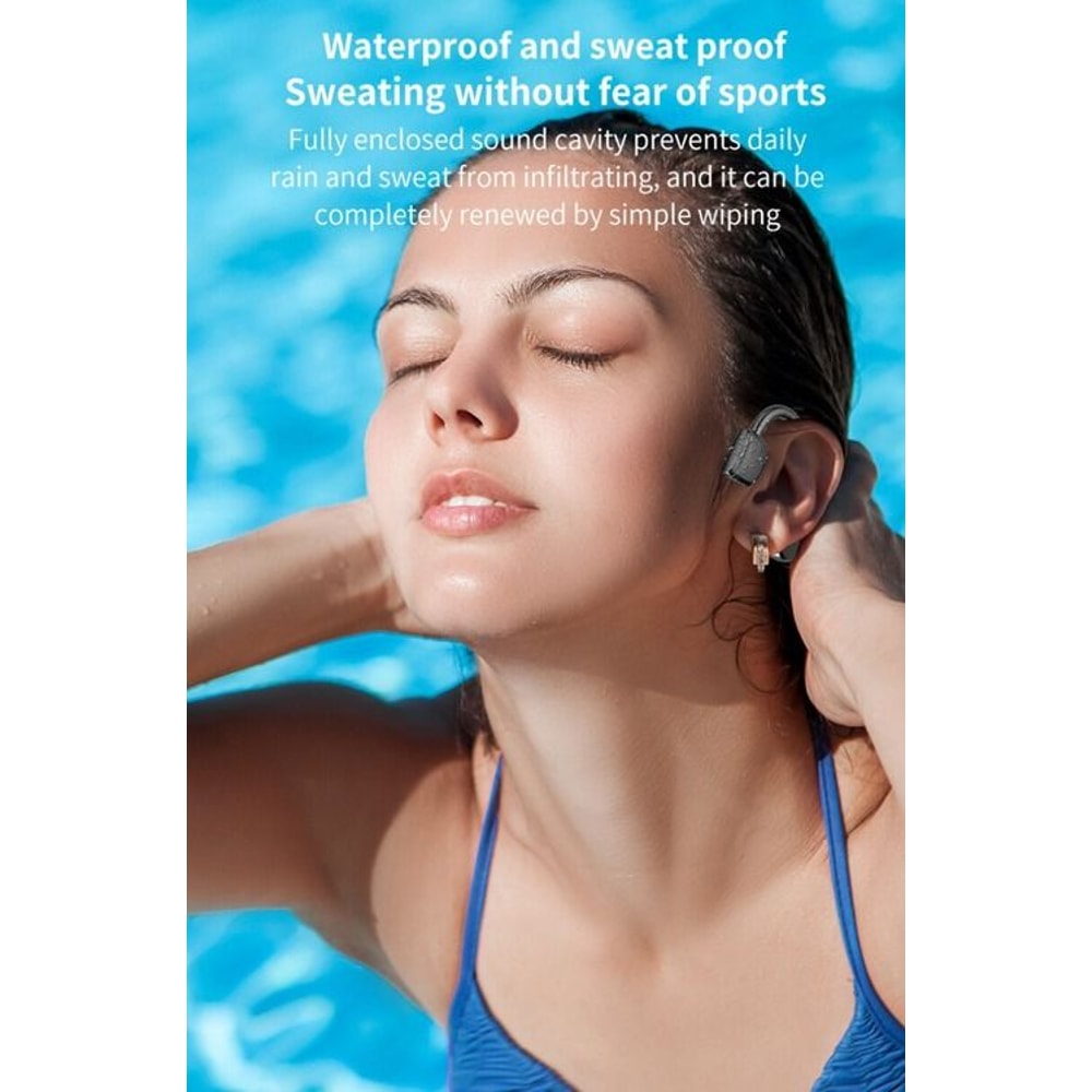 Bluetooth Bone Conduction Headphones Wireless Earbuds For Sports Open Ear Headset For Safe Listenin