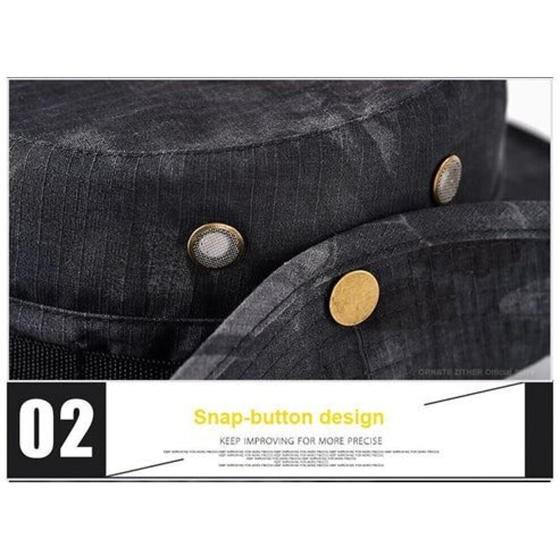 Wide Brim Boonie Bucket Hats For Fishing Hunting Outdoor Safari Camo Sun Cap With Mesh Ventilation 8