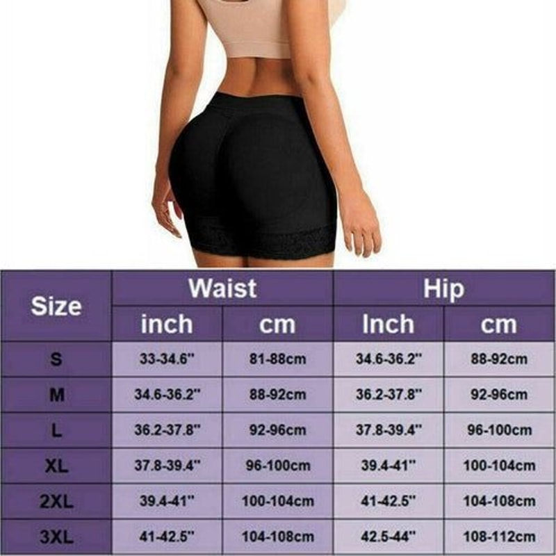 Womens Booty Shaper Padded Underwear Fake Ass Butt Lifter Hip Enhancer Tummy Control For Sexy Curv 11