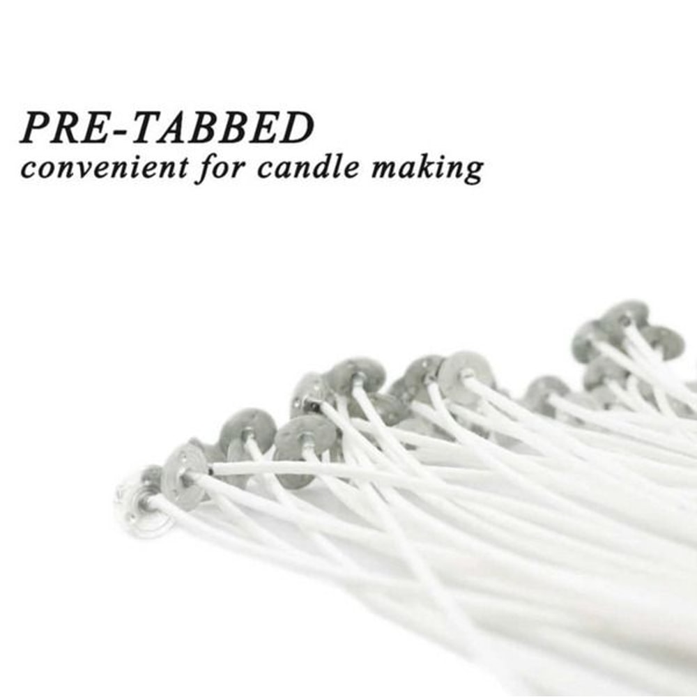 Candle Wicks Cotton Core PreTabbed For Candle Making Supplies Perfect For DIY 4